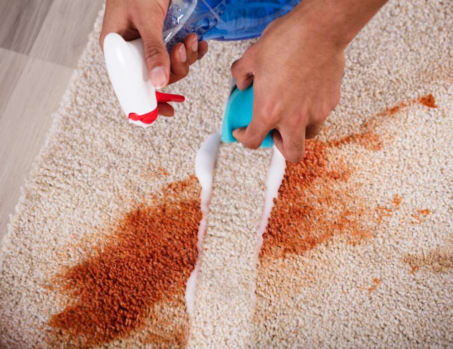 How to get hair dye out of a carpet
